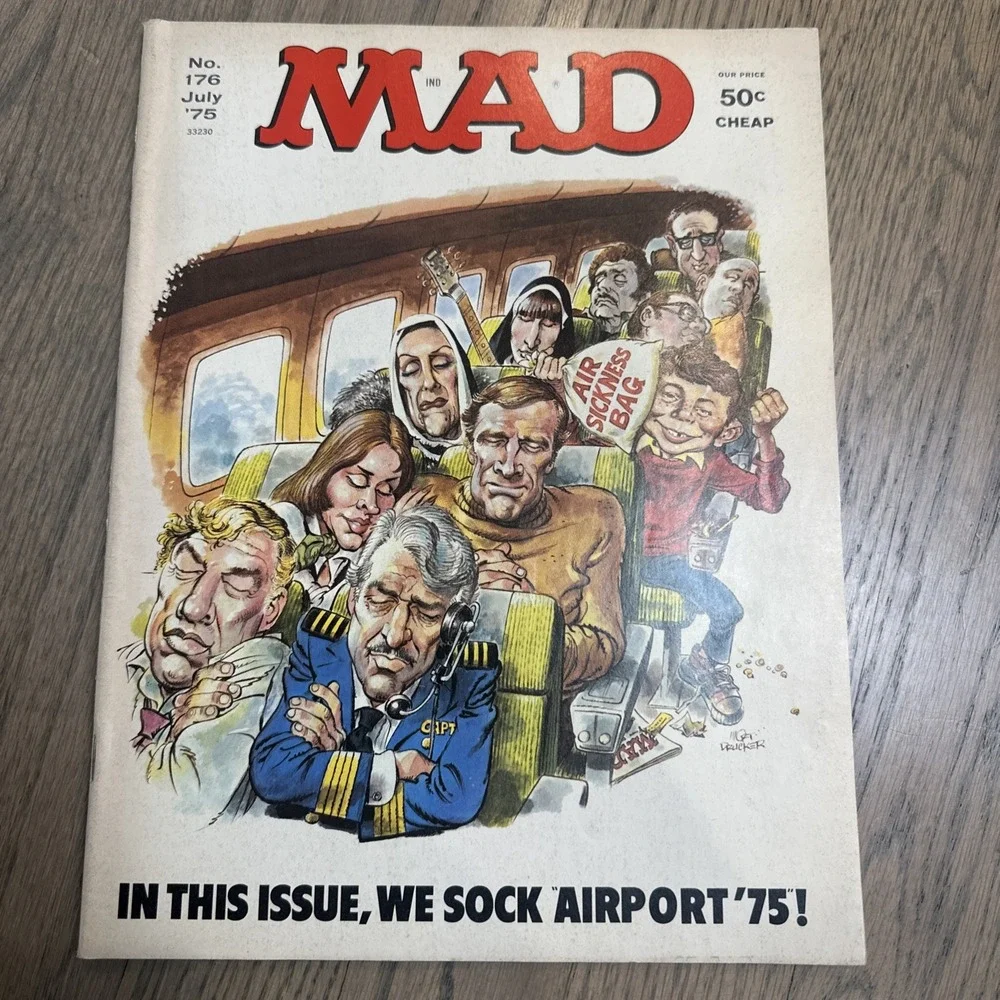 Mad Magazine #176 July 1975 Airplane